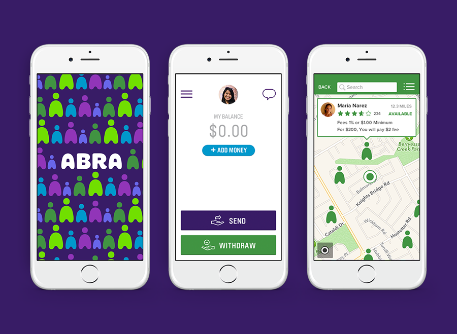 Abra 在線匯款業務品牌形象設計UI設計-上海廣告設計公司分享2