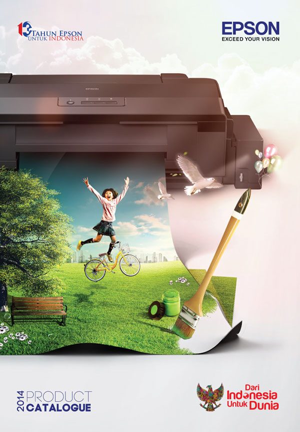 上海宣傳畫冊設(shè)計公司分享Epson 愛普生打印機產(chǎn)品宣傳畫冊設(shè)計-封面大圖設(shè)計1