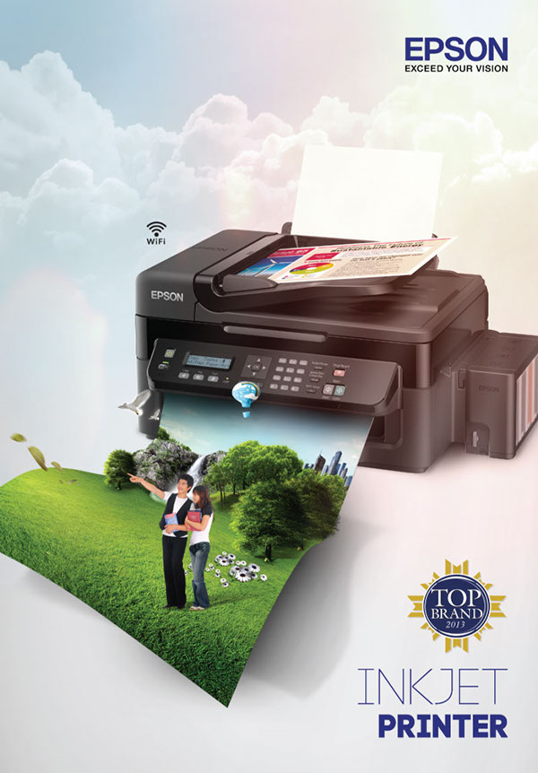 上海宣傳畫冊設(shè)計公司分享Epson 愛普生打印機產(chǎn)品宣傳畫冊設(shè)計2-內(nèi)頁大圖設(shè)計2