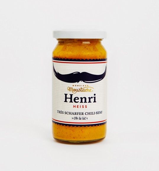 上海包裝設計公司分享：大胡子芥末調味品包裝設計2