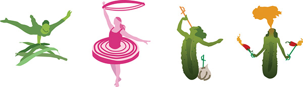 Brineton 泡菜包裝設計-包裝卡通人物元素設計