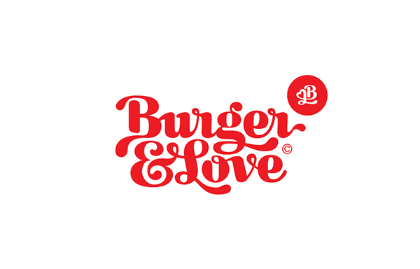Burger&Love 漢堡快餐餐廳品牌形象設計4-標志設計-上海品牌策劃設計公司分享