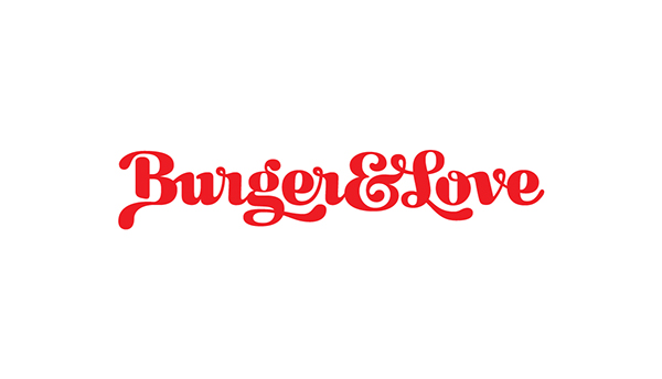 Burger&Love 漢堡快餐餐廳品牌形象設計6-標志設計3