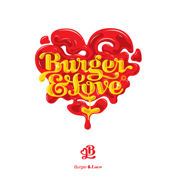 Burger&Love 漢堡快餐餐廳品牌形象設計13
