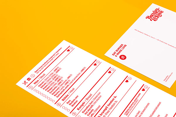 Burger&Love 漢堡快餐餐廳品牌形象設計19-VI設計