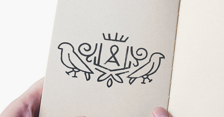 上海品牌策劃設計公司分享Adelis 皮具皮包鳥形品牌標志設計2