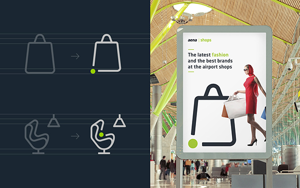 Aena 航空導航與客戶服務品牌識別設計導航圖標設計12