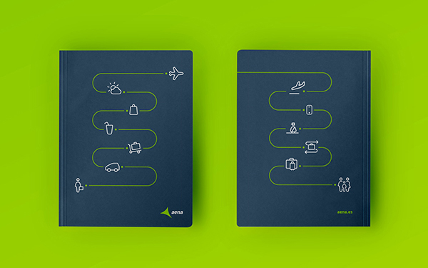 Aena 航空導航與客戶服務品牌識別設計導航圖標設計22