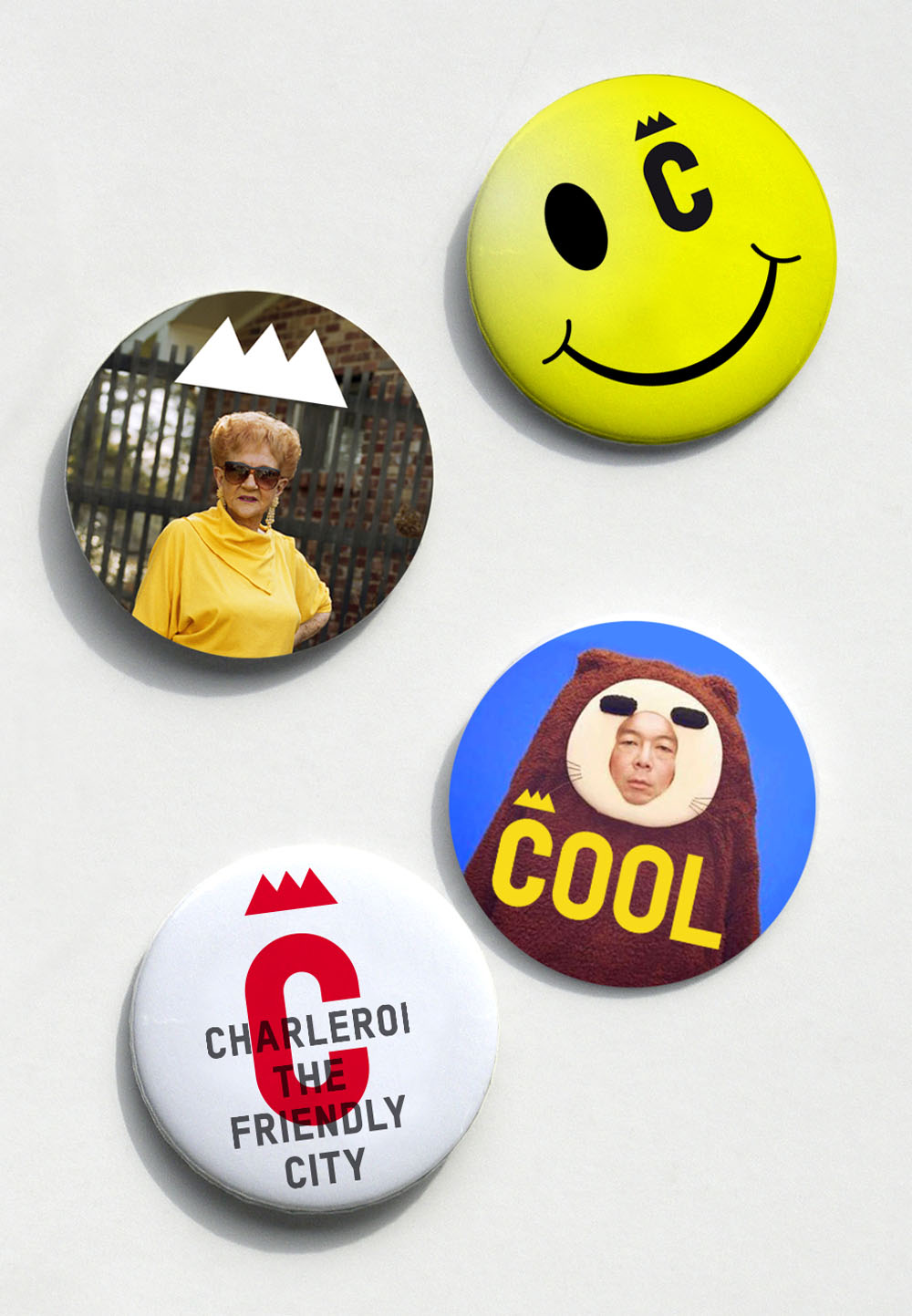 上海品牌策劃設計公司分享比利時Charleroi城市旅游品牌形象設計logo設計9-徽章設計