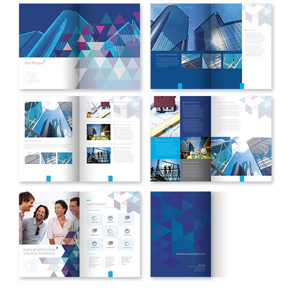 上海畫冊設計公司尚略分享：BANYU三角形元素畫冊設計版式8