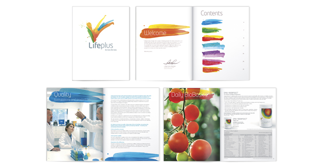 LifePlus 健康營養保健品品牌形象設計、包裝設計、廣告宣傳冊設計