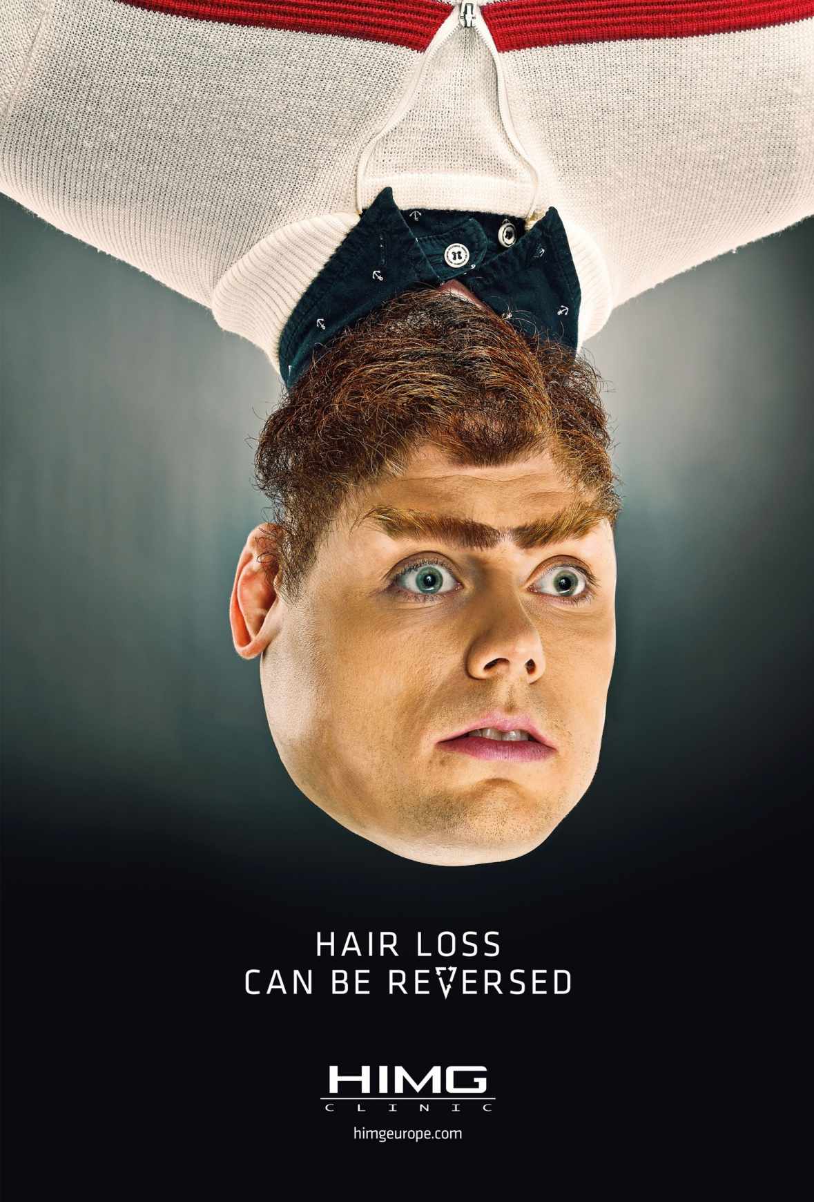 上海廣告設計公司分享HIMG頭發護理脫發再生平面廣告創意設計2