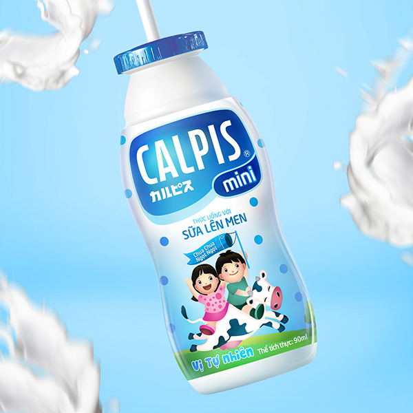 上海尚略包裝設計公司設計欣賞：Calpis 兒童酸奶牛奶包裝設計1