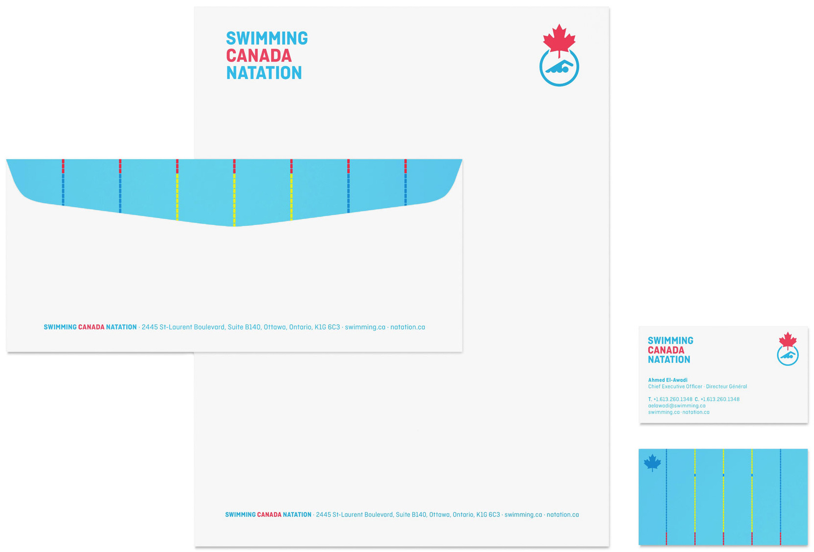 加拿大游泳協(xié)會標志設計品牌VI形象設計10