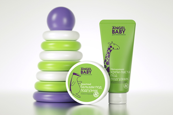 Angel Baby 嬰兒沐浴露護膚品包裝設計-上海包裝設計公司分享3