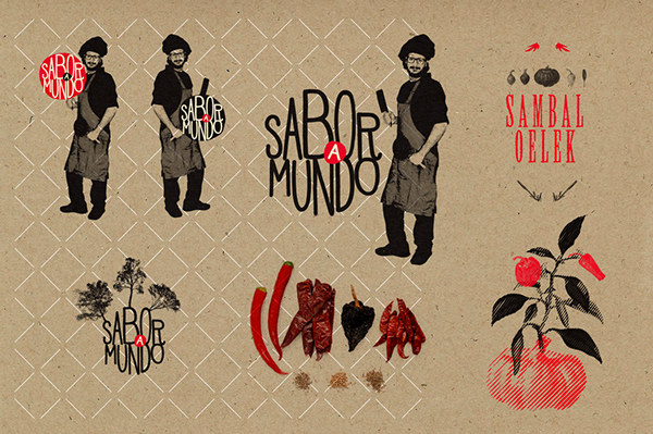 SABOR A MUNDO餐廳品牌形象設(shè)計2