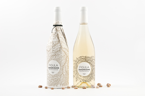 Figula 葡萄酒葡萄藤黑色線條包裝設計-上海包裝設計公司設計欣賞1