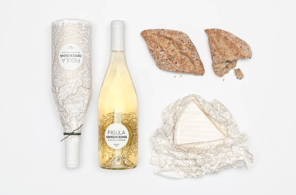 Figula 葡萄酒葡萄藤黑色線條包裝設計-上海包裝設計公司設計欣賞8