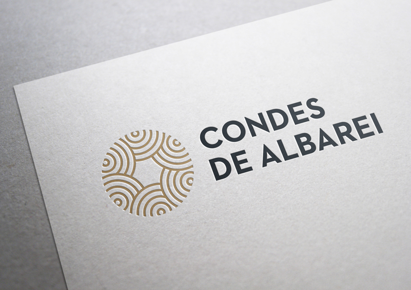 Condes de Albarei 葡萄酒莊logo設計1