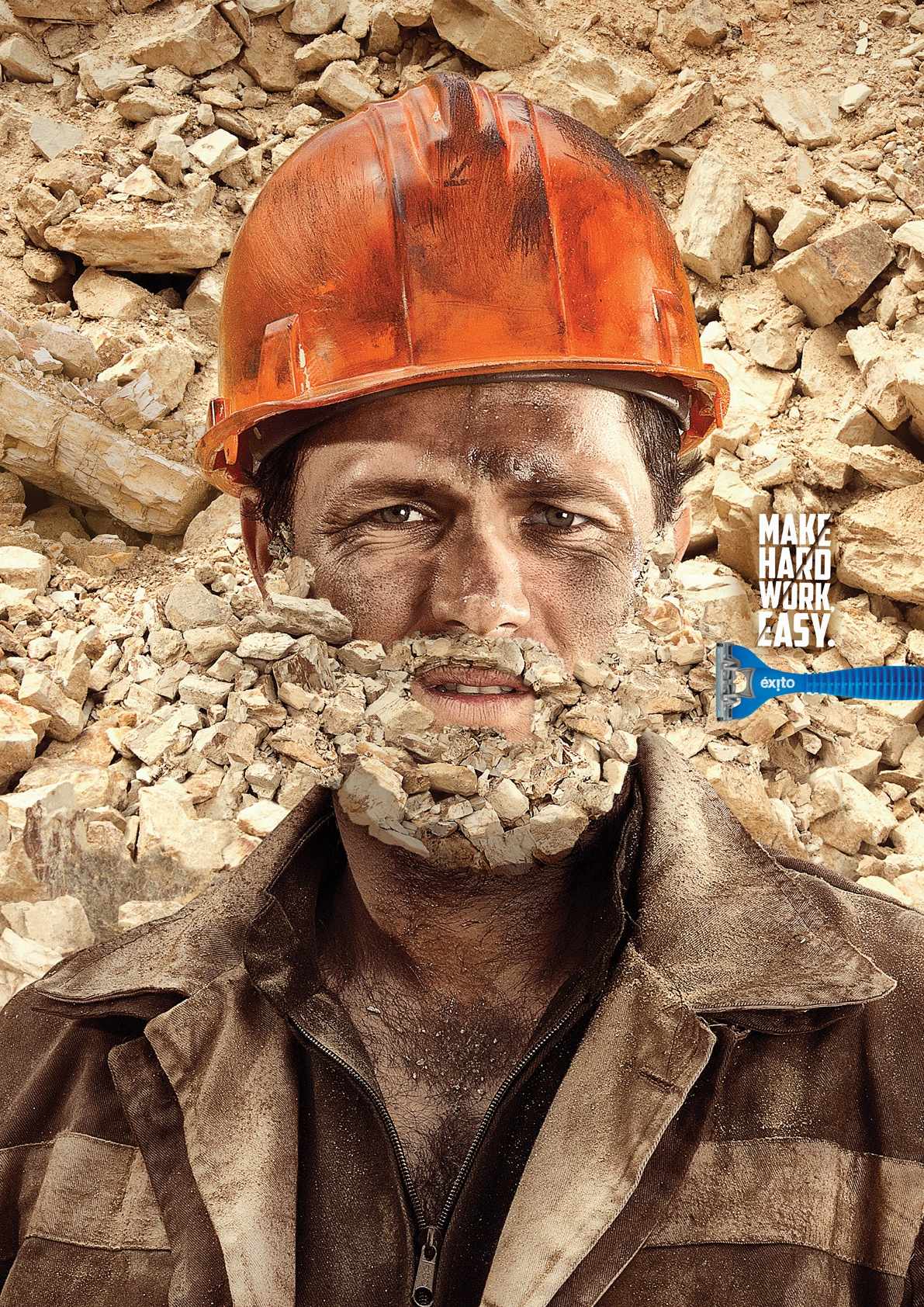 éxito 剃須刀平面廣告創(chuàng)意設計-上海廣告設計公司分享2