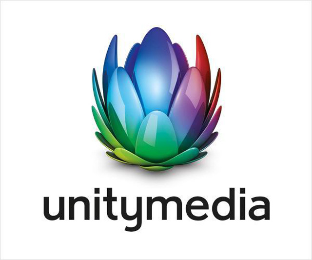 德國有線電視公司Unitymedia蓮花標志設計品牌形象設計1
