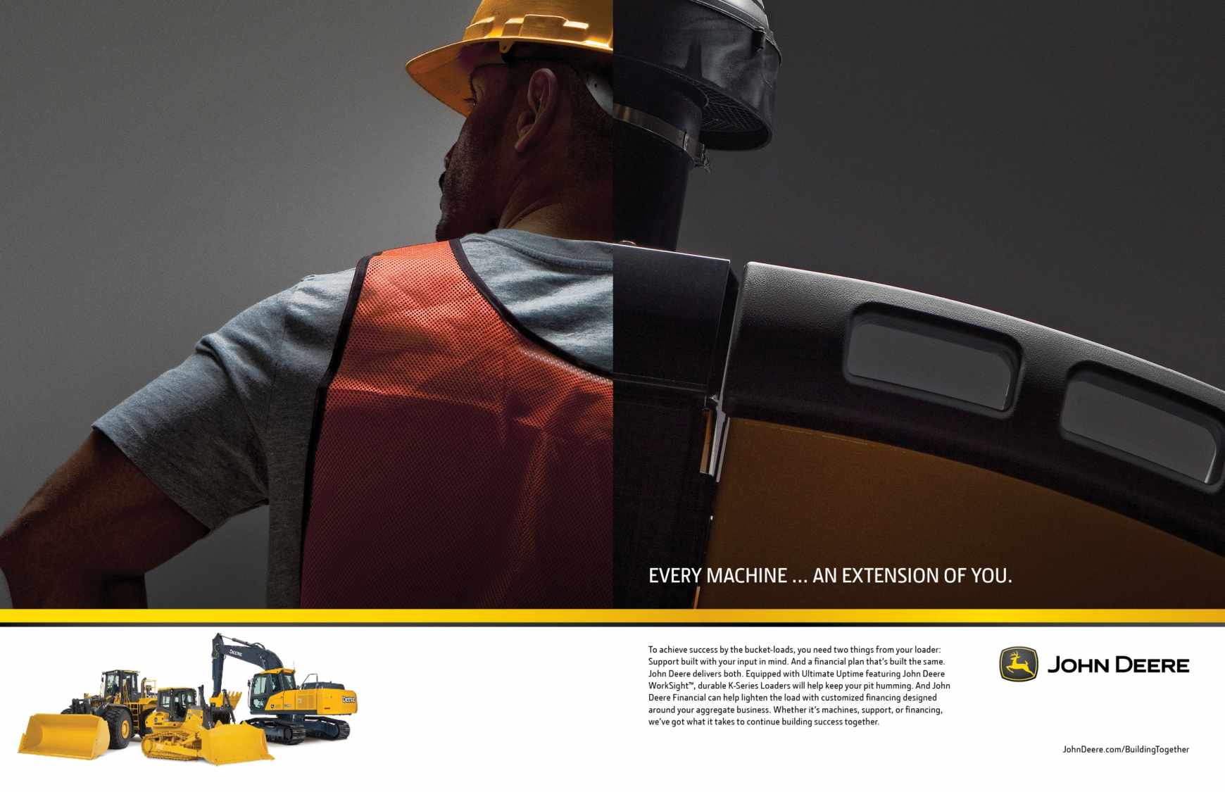 John Deere約翰迪爾工程建筑機(jī)械平面廣告創(chuàng)意設(shè)計(jì)-上海廣告設(shè)計(jì)公司2