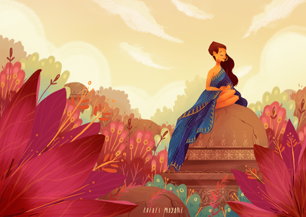 上海平面設計公司欣賞美麗時刻漂亮插畫設計4