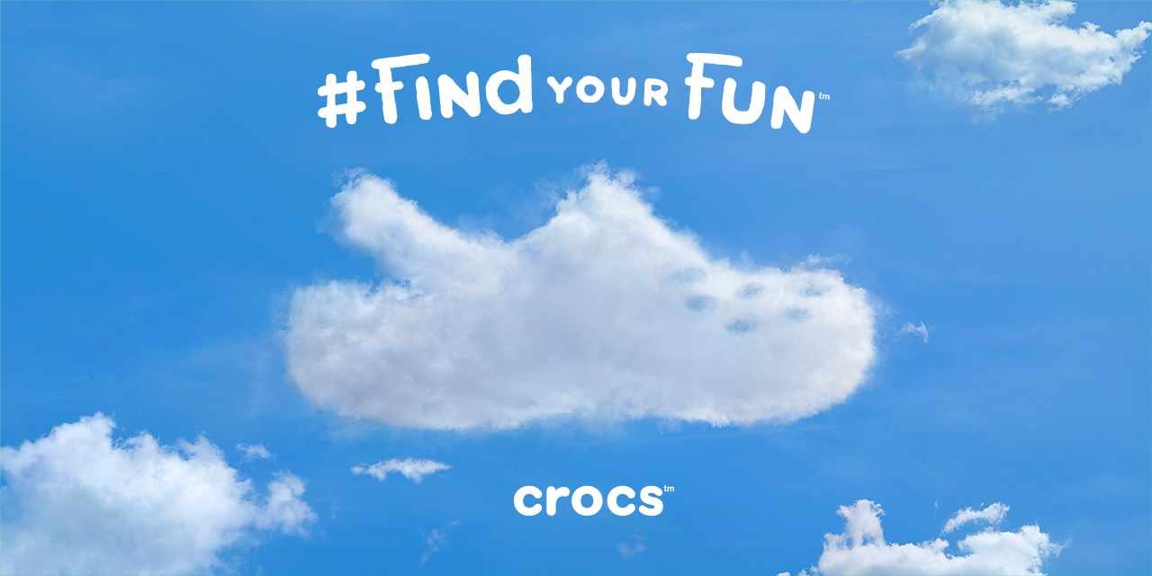 Crocs 卡駱馳鞋子創意平面廣告設計白云篇-上海廣告設計公司廣告佳作分享