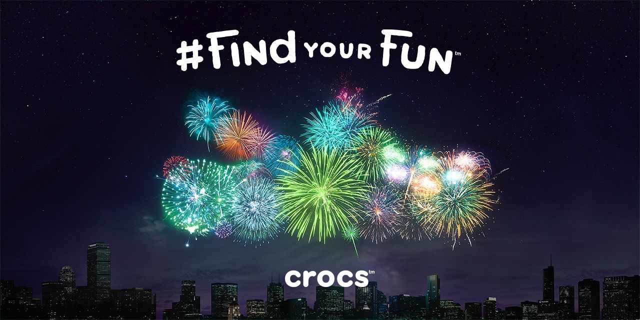 Crocs 卡駱馳鞋子創意平面廣告設計煙花篇-上海廣告設計公司廣告佳作分享
