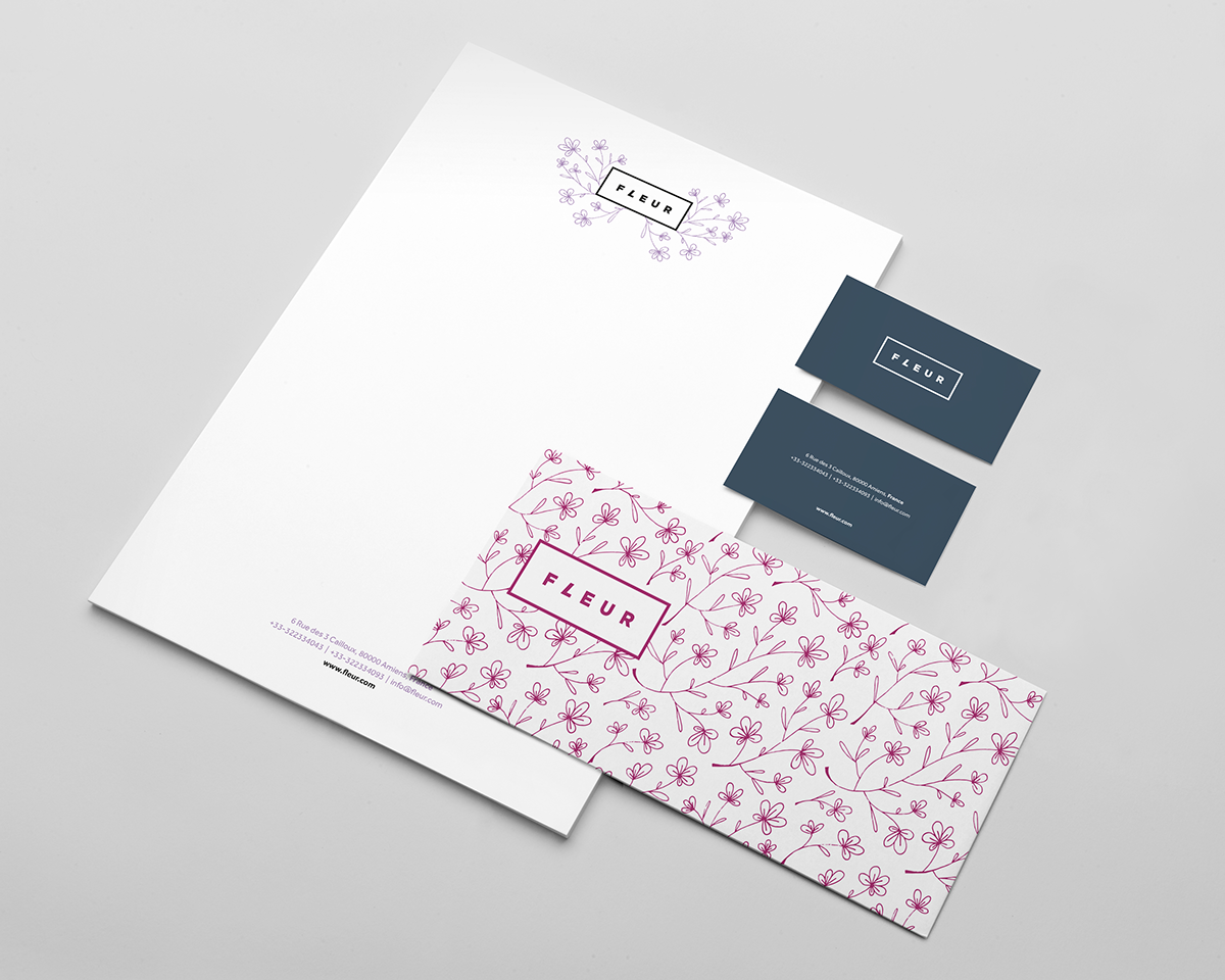 FLEUR化妝品品牌VI設計7
