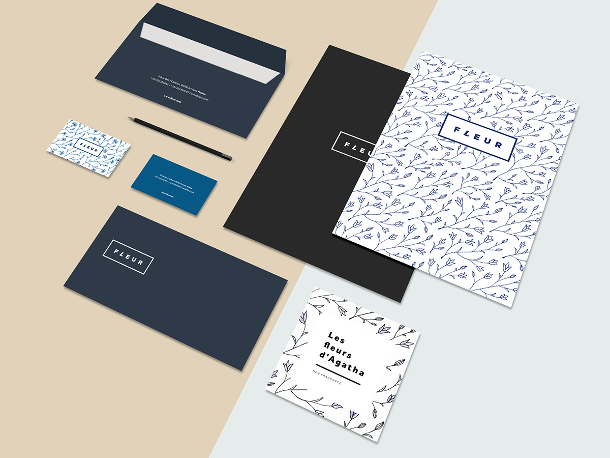 FLEUR化妝品品牌VI設計6