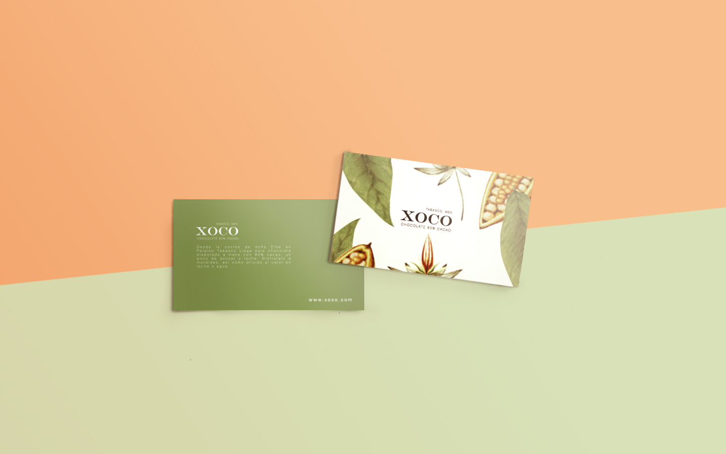 6.墨西哥XOCO巧克力葉子版包裝設計