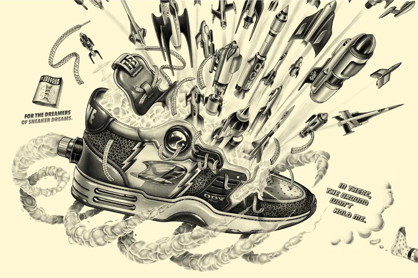 Sneaker Freaker 運動鞋球鞋雜志超炫超酷平面創意廣告設計-上海廣告設計公司廣告欣賞5