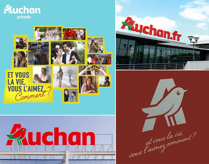 7.法國auchan歐尚超市集團標志更新設(shè)計