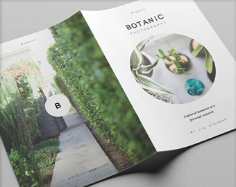 Botanic 植物園花草栽培園多圖畫冊設計版式2-封面封底設計