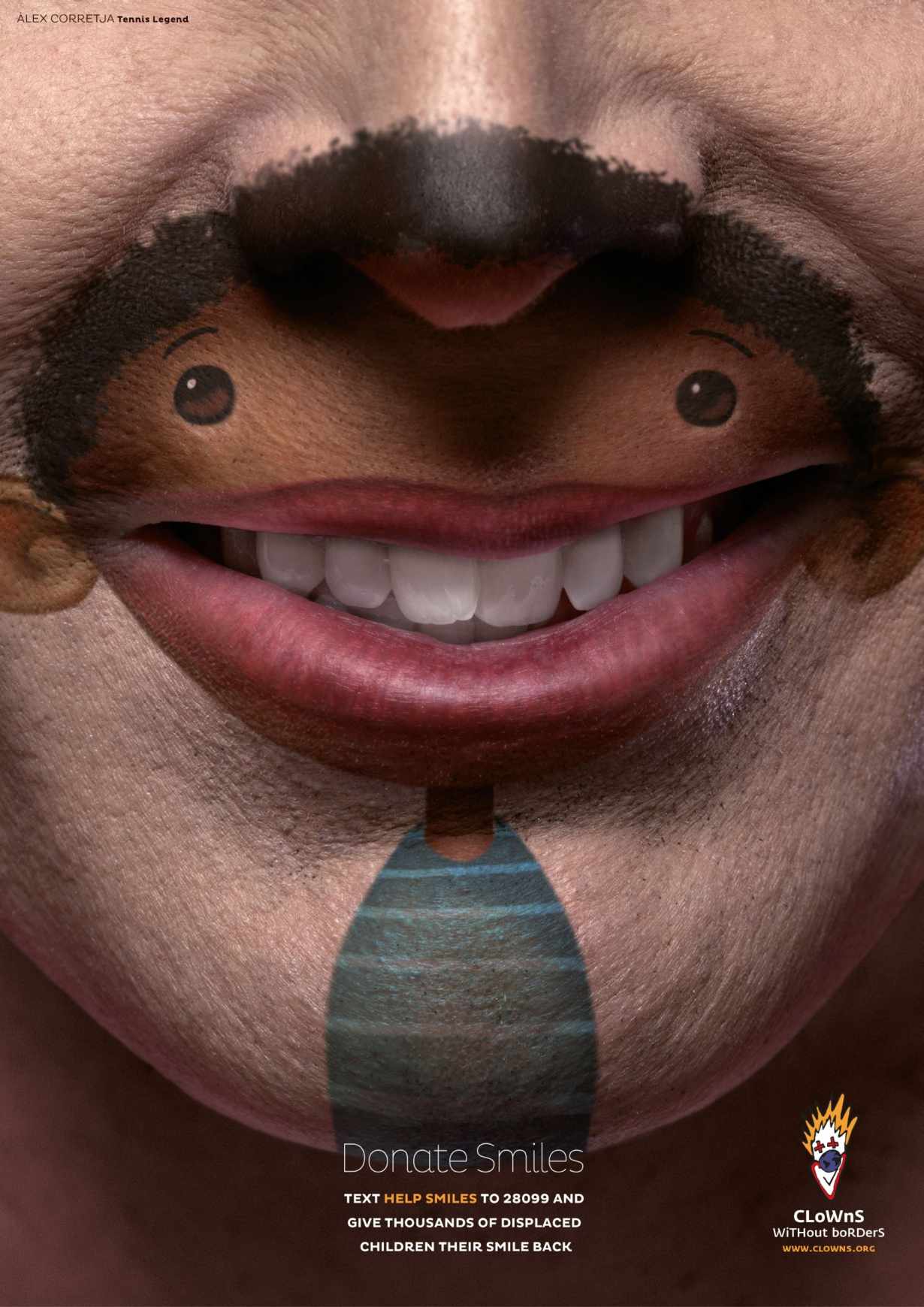 小丑無國界捐贈公益平面創(chuàng)意廣告笑臉篇策劃設(shè)計2