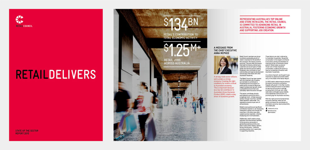 澳大利亞全國零售商協會理事會Retail Council 品牌VI形象設計-宣傳畫冊物料設計
