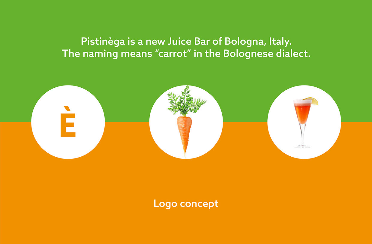 Pistinèga 鮮榨果汁吧餐飲logo設計理念與元素提煉2