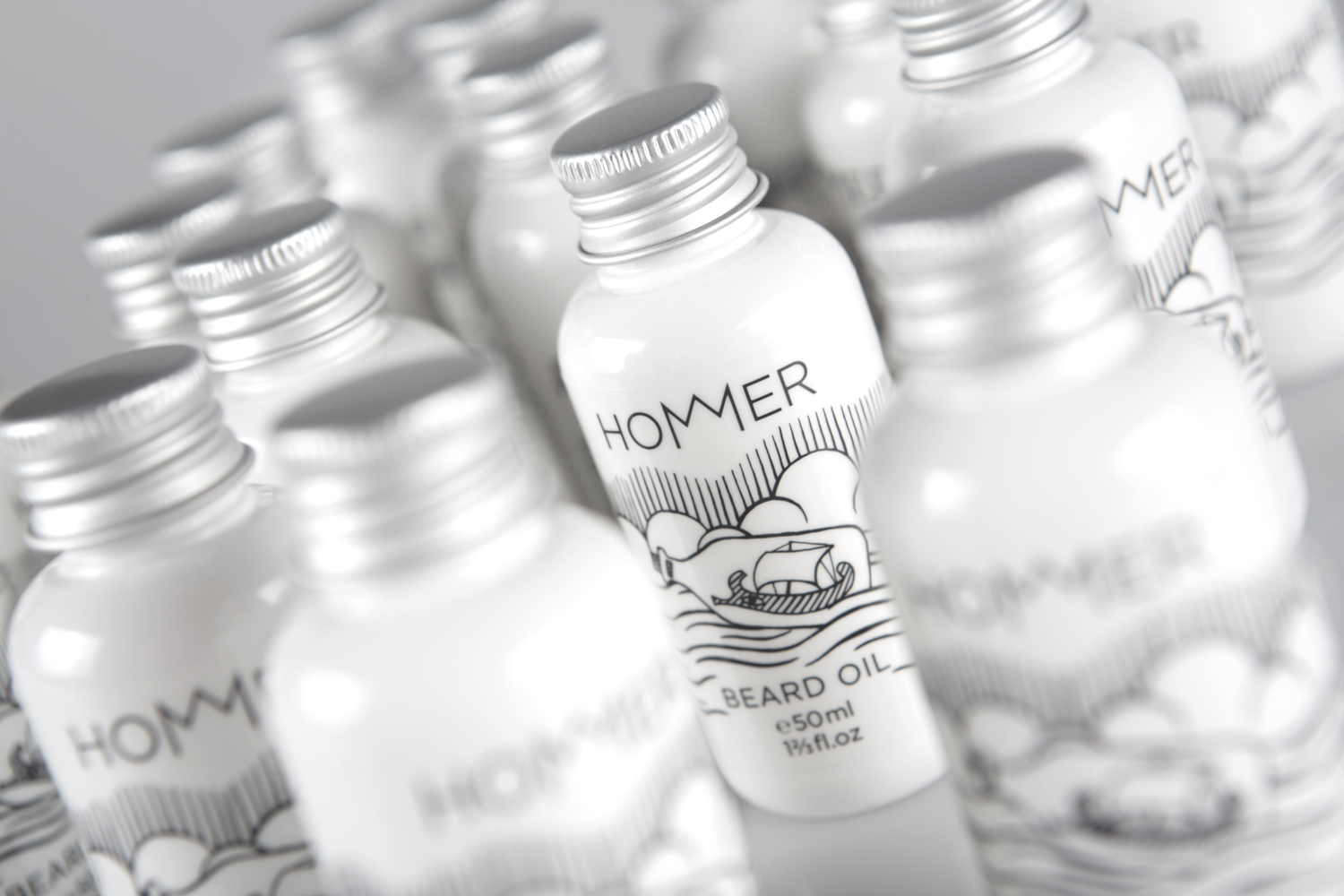 HOMMER 荷馬男士美容化妝品標志設計包裝設計3