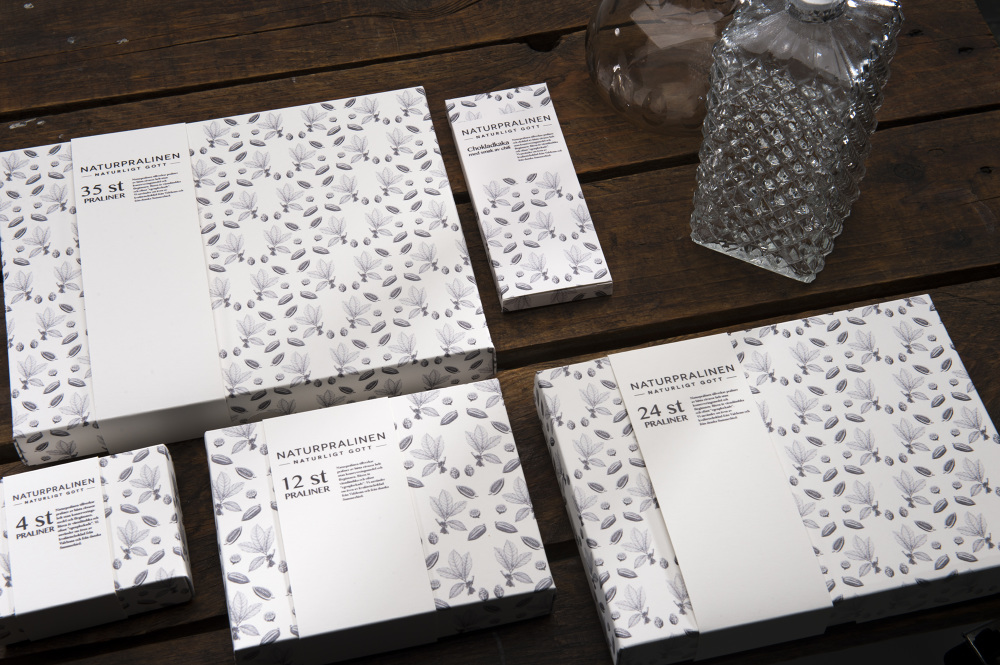 Naturpralinen 手工巧克力糖果手繪包裝設計3