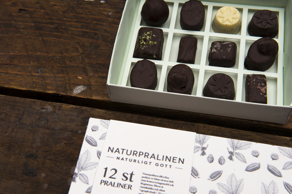 Naturpralinen 手工巧克力糖果手繪包裝設計7