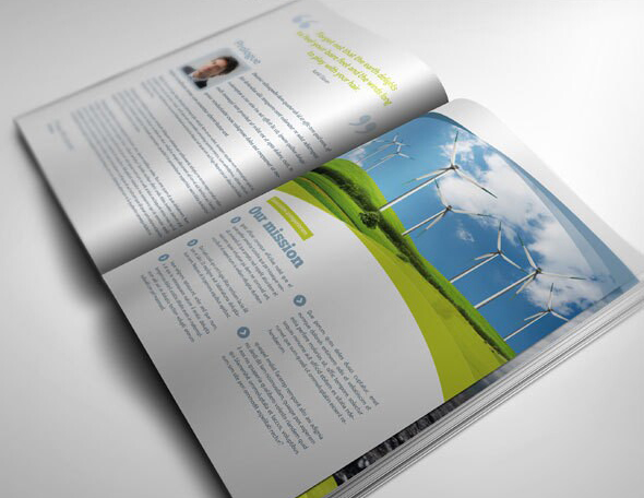 自由清新動感環保風格優秀企業畫冊設計版式欣賞-內頁設計2