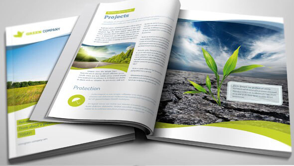 自由清新動感環保風格優秀企業畫冊設計版式欣賞-內頁設計3