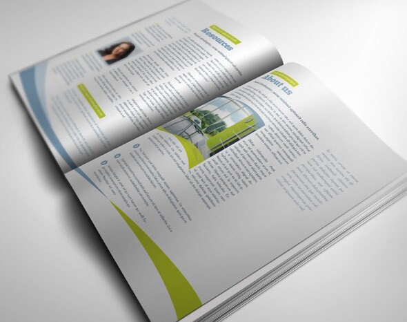 自由清新動感環保風格優秀企業畫冊設計版式欣賞-內頁設計4