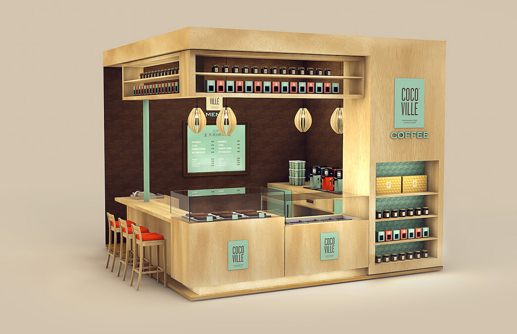 cocoville 冰淇淋巧克力 咖啡餐飲店品牌VI設計SI設計4