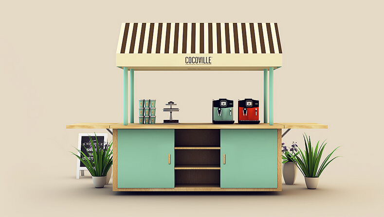 cocoville 冰淇淋巧克力 咖啡餐飲店品牌VI設計SI設計5