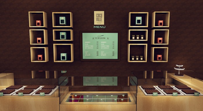 cocoville 冰淇淋巧克力 咖啡餐飲店品牌VI設計SI設計10