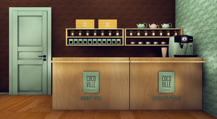 cocoville 冰淇淋巧克力 咖啡餐飲店品牌VI設計SI設計12