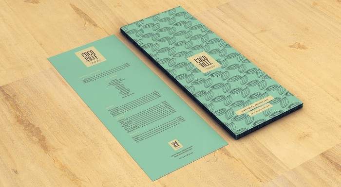 cocoville 冰淇淋巧克力 咖啡餐飲店品牌VI設計-名片設計9