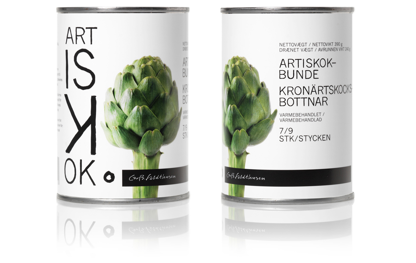 丹麥Feldthusen鋁罐罐頭食品簡約風包裝設計1